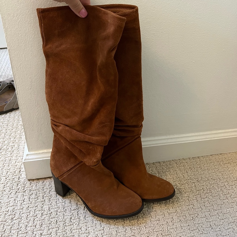 Free People Suede Slouch Boots